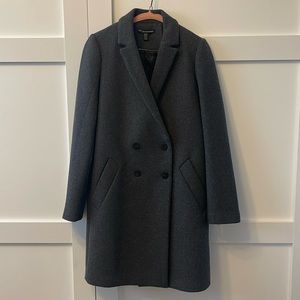 Zara TRF Outerwear Charcoal Peacoat